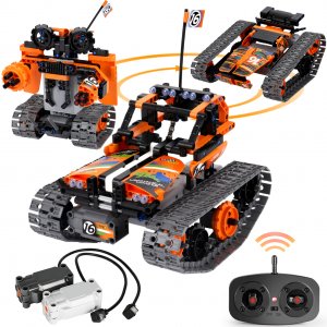 STEM Remote Control Building Kit - BIRANCO. 3 in 1 RC Tracked Racer/Tank/Robot Engineering Toys, Science Construction Play Set, Toy Car Christmas for Boys & Girls Age 8-12 (392pcs)