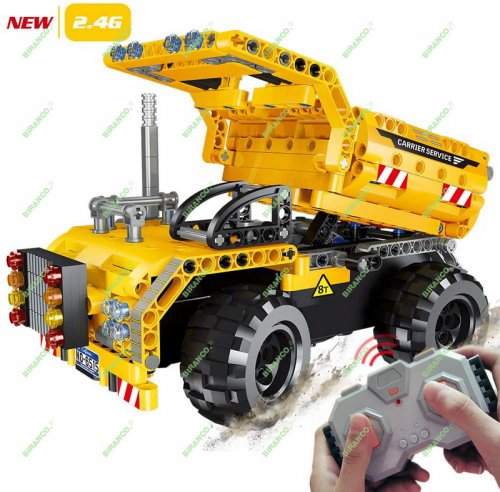 STEM Engineering Toys | Dump Truck Building Set with Remote Control, Fun Educational Construction Toy for Boys and Girls Ages 6 7 8 9 10-12 Year Old and up, Best Toy Gift for Kids, Activity Game