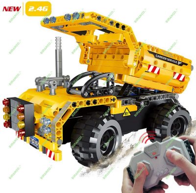 STEM Engineering Toys | Dump Truck Building Set with Remote Control, Fun Educational Construction Toy for Boys and Girls Ages 6 7 8 9 10-12 Year Old and up, Best Toy Gift for Kids, Activity Game