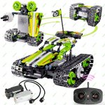 BIRANCO. Remote Control Tracked 3in1 Stunt Racer Building Kit - RC Car STEM Construction Toy, Gift Idea for Kids, Boys and Girls Ages 8-12 Year Old (353 Pcs)