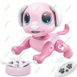 BIRANCO. Remote Control Dog Gesture Sensing - Smart Puppy Pink Toy Robot Pet Walks Barks Interactive with Toddler, STEM Play, Best Christmas Holiday Birthday Gifts for 3 4 5 6 7 8 Years Old Girl