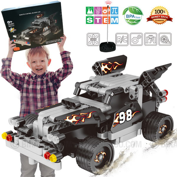 RC Toy Gift Set for Boys & Girls RC Car/ Tank/ Robot/ Tracked Racer Coplus 5 in 1 Remote Control STEM Building Kit for Boys 8-12 392 Pcs Educational Building Blocks for Kids Science Learning 